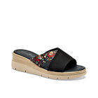 Mora Tierra sandalia cu&ntilde;a para mujer negro multicolor cod 140645-E