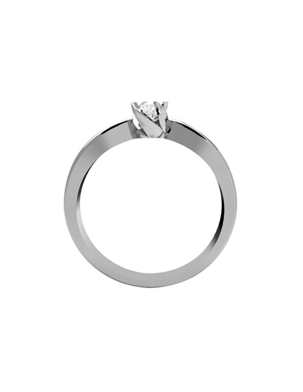 Anillo de Compromiso de 14K con Diamante de Lab... image number null