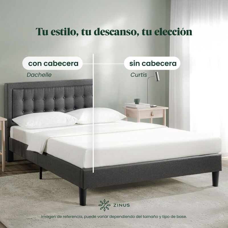 Zinus Curtis | Base Cama Matrimonial Con Estruc... image number null