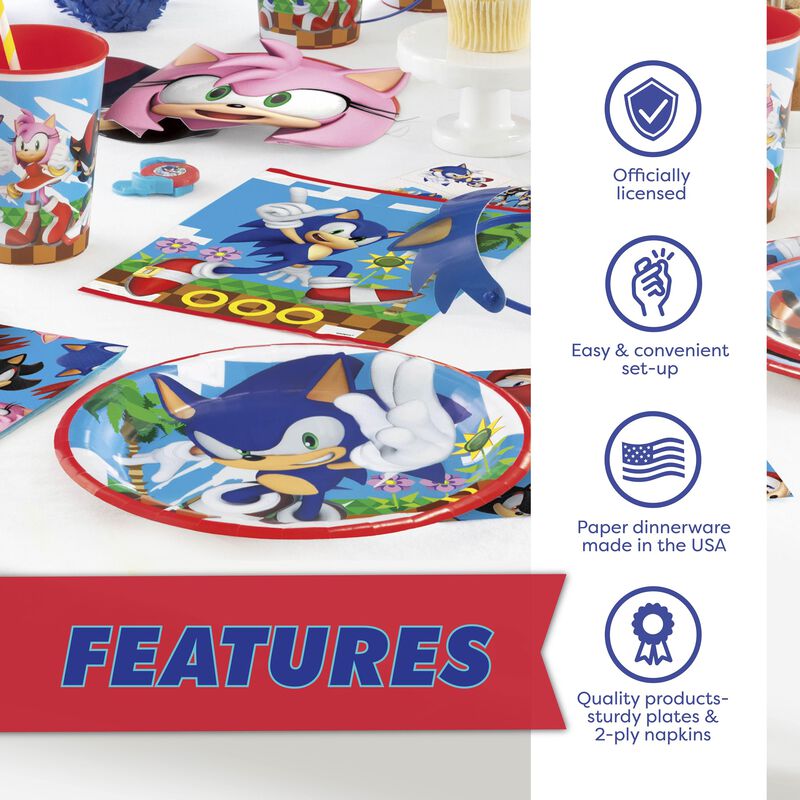 Set De Decoraci&oacute;n De Fiesta Sonic Birthday Part... image number null