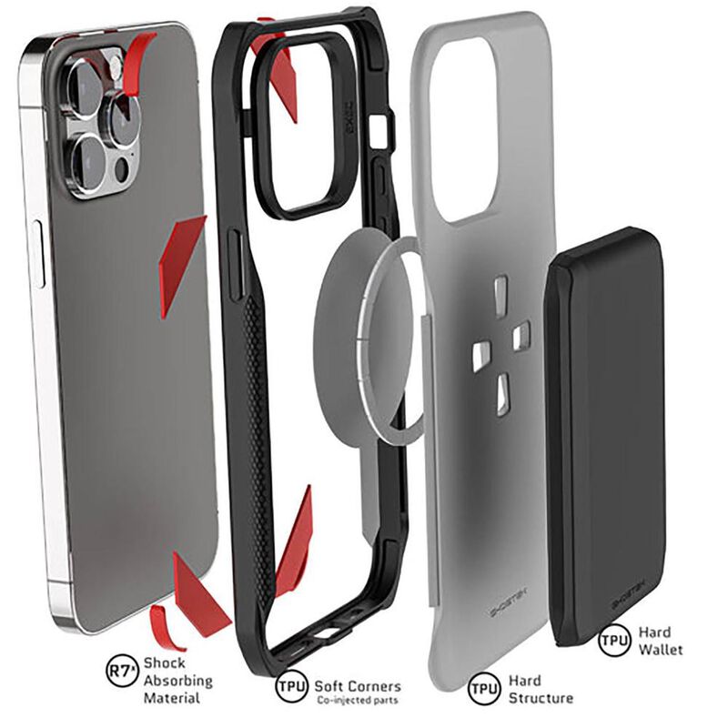 Funda GHOSTEK Exec para iPhone 14 PRO Gris con ... image number null