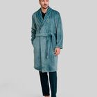 Bata de Rayas Jacquard Verde