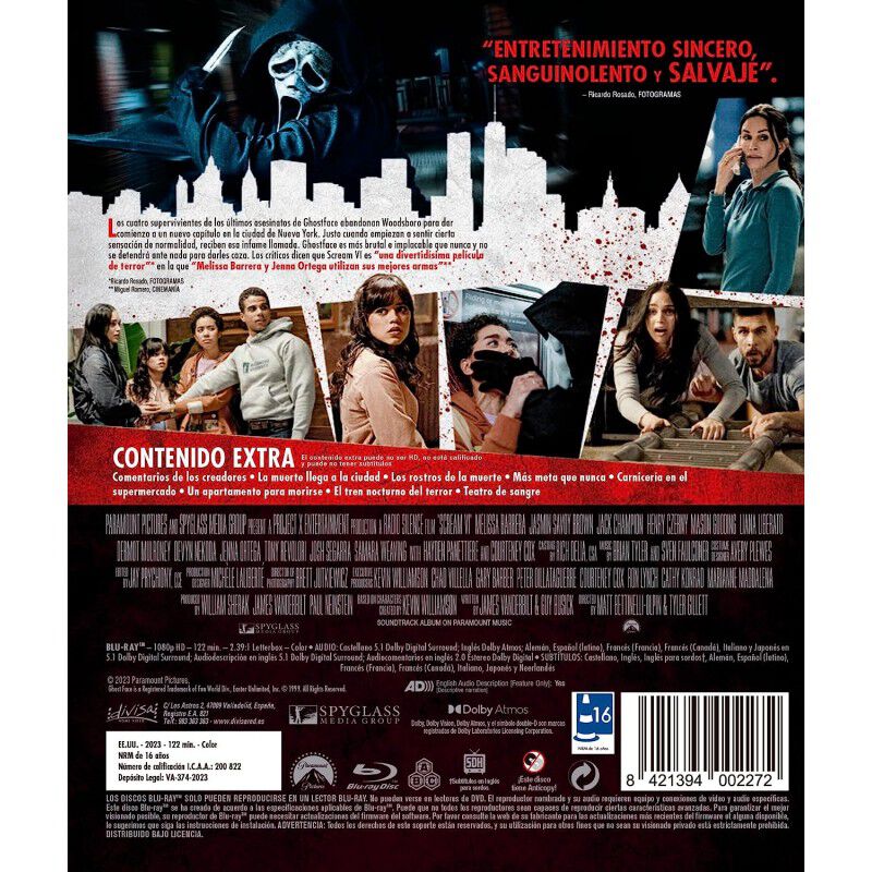 Scream VI (2023) (Blu-ray) [Blu-ray] image number null
