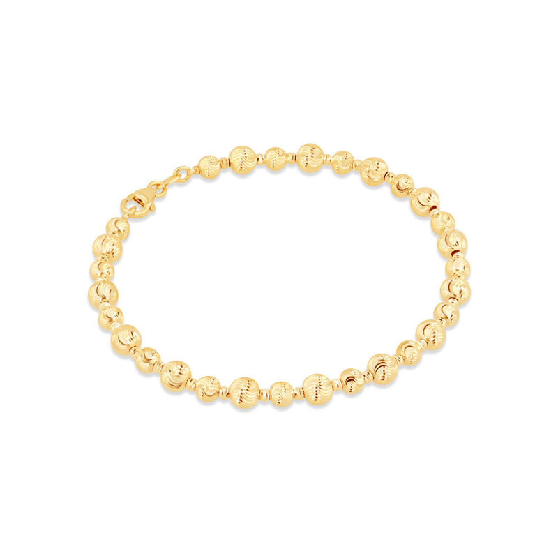 Pulsera Bola Diamantada Oro 14k 19 cm | Bizzarr... image number null