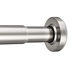 Barra Para Cortina De Ducha Amazerbath Spring Tension, 80 &mdash; 190 Cm, Niquelada