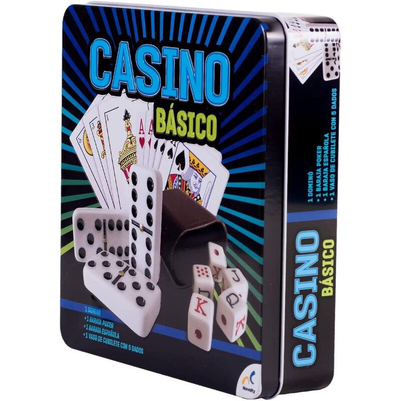 Casino Básico Novelty en Caja Metálica image number null