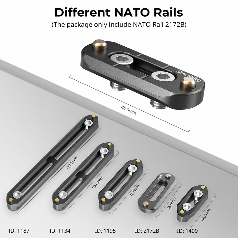Nato Rail Smallrig Mini Anti-off, Cierre R&aacute;pido... image number null