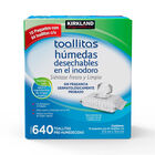 Toallitas H&uacute;medas Desechables Inodoro Kirkland 640pz