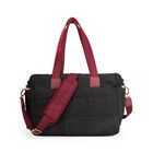 Pa&ntilde;alera Duffle Bag Mediana Con Rubber Color Negro