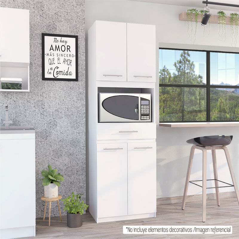 M&oacute;dulo Microondas Delfi  Blanco Virtual Muebles image number null