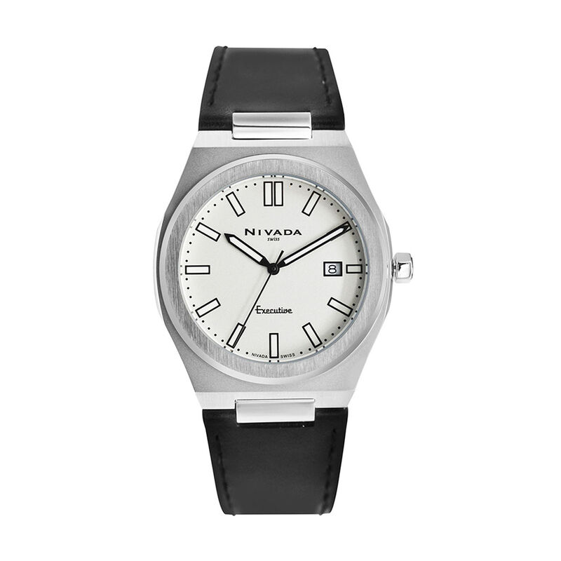 Reloj Nivada Executive Dama Acero Blanco Índice image number null