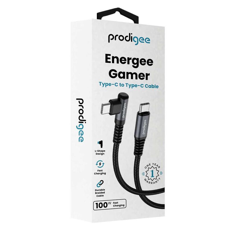 Cable Datos PRODIGEE USB-C a USB-C Angulo 90 1.... image number null