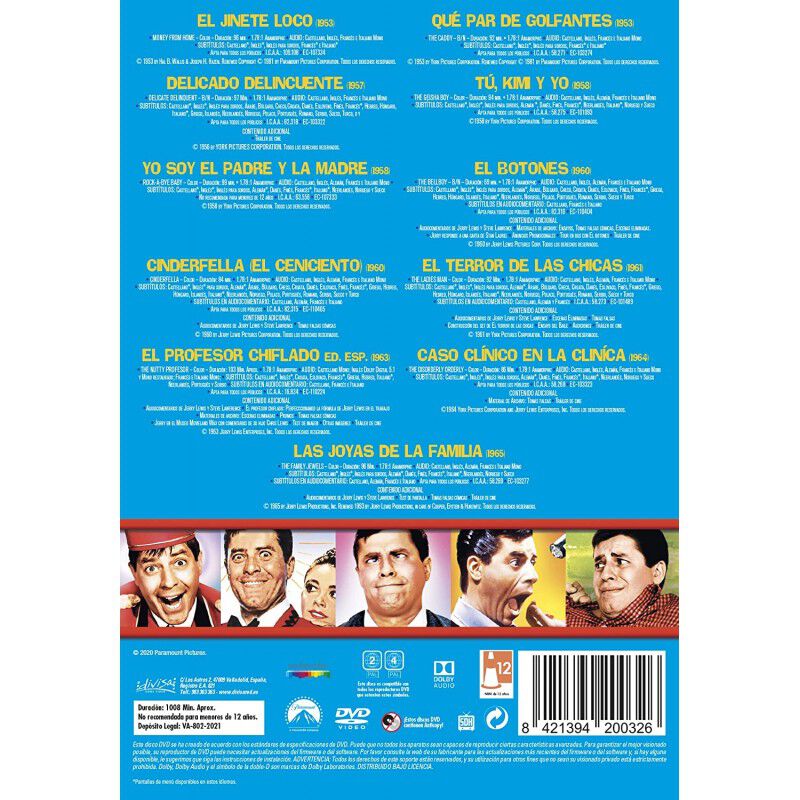 Jerry Lewis - Colecci&oacute;n de 11 pel&iacute;culas (pack) ... image number null