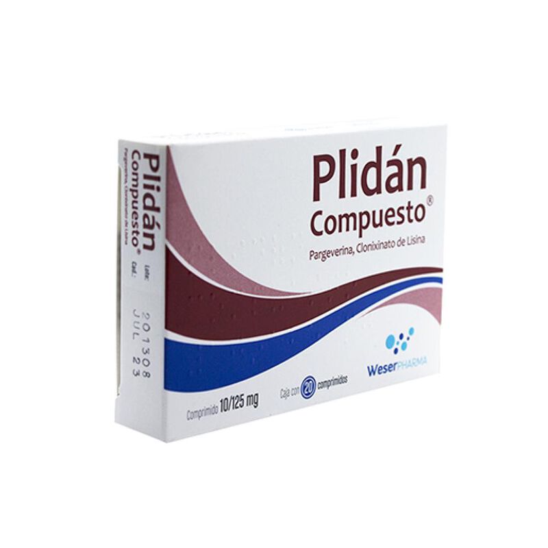 Plidan Compuesto 125/10 Mg 20 Comprimido(s) image number null