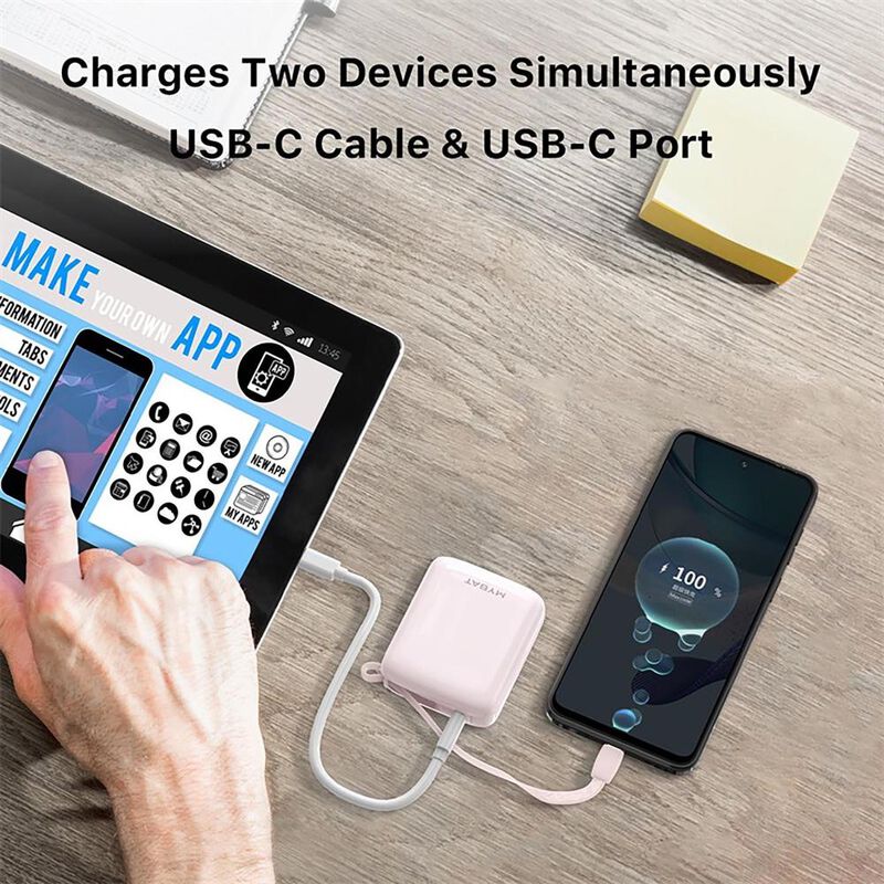 Bater&iacute;a Externa MYBAT Powerbank USB-C Rosa 1000... image number null
