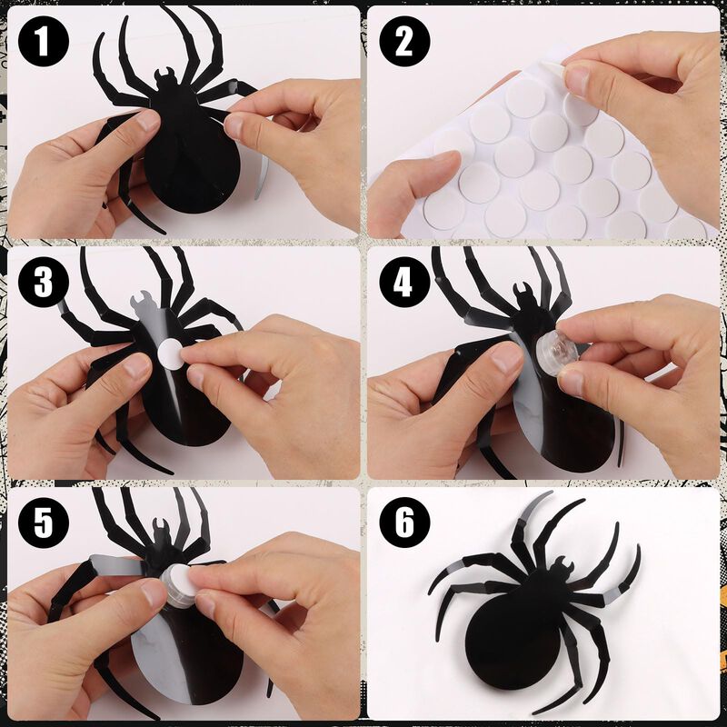 Pegatinas 3d Ara&ntilde;a Ccinee 36 Piezas Iluminadas ... image number null