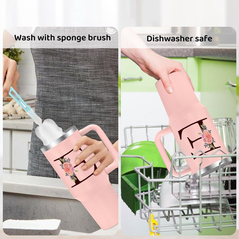 Vaso T&eacute;rmico Aiheart 1200 ml Rosa De Acero Inox... image number null