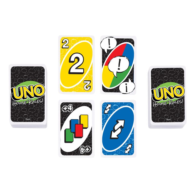 Juego De Cartas Mattel Games Uno House Rules Pa... image number null