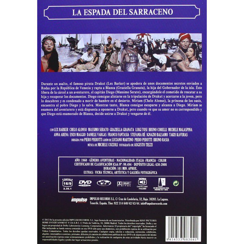 La Espada Del Sarraceno [dvd] image number null