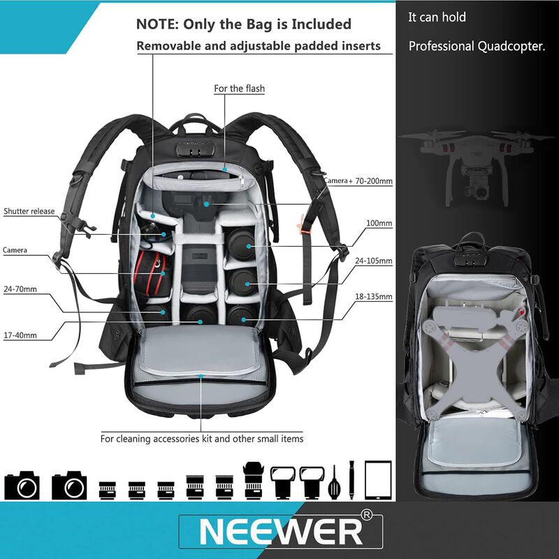 Mochila Impermeable A Prueba De Golpes Neewer P... image number null