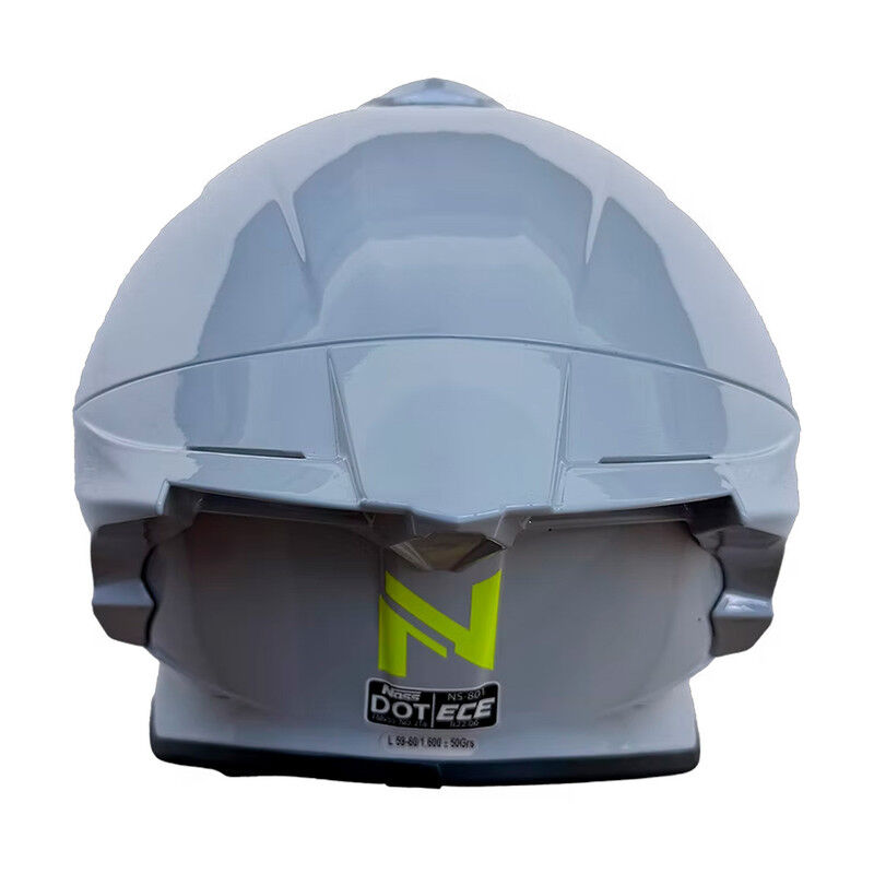 Casco Noss Ns-801p Cerrado S&oacute;lido Gris Glossy L image number null