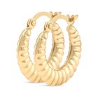 Arracadas De Oro Amarillo (9mm Aprox)