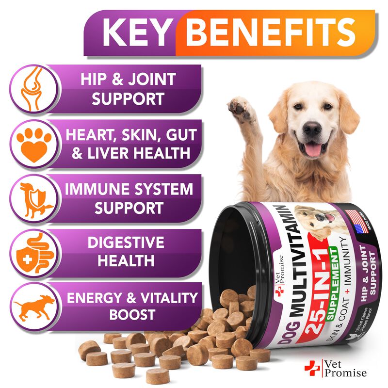 Multivitam&iacute;nico Para Perro Vet Promise 240 Comp... image number null