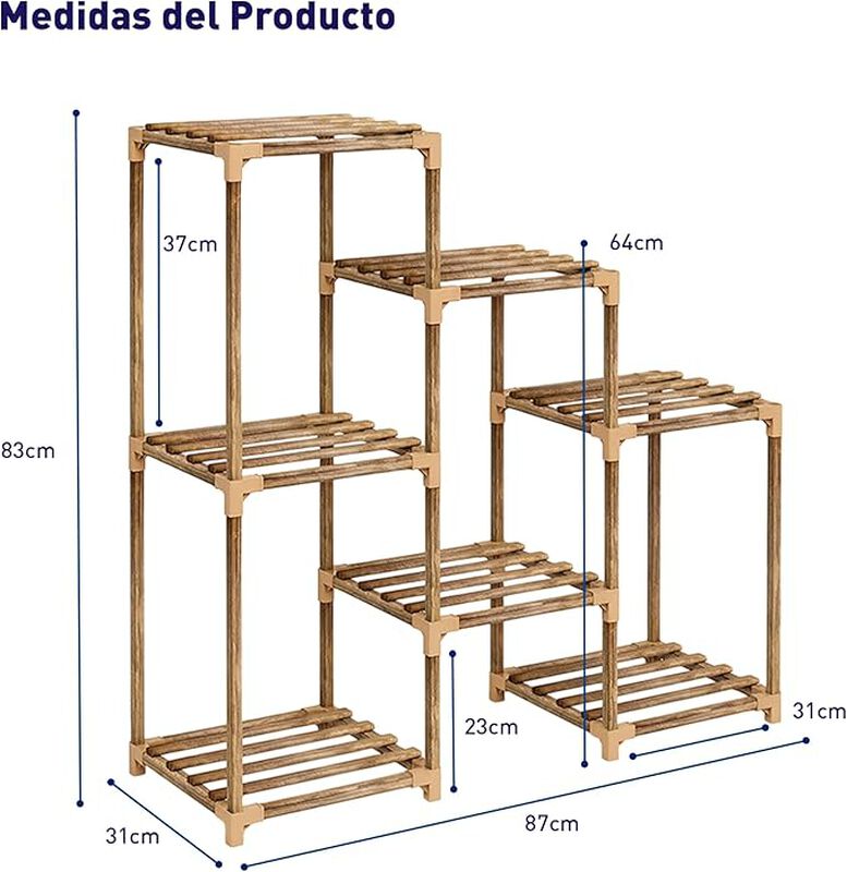 Soporte para Macetas, Soporte Plantas 7 Estante... image number null
