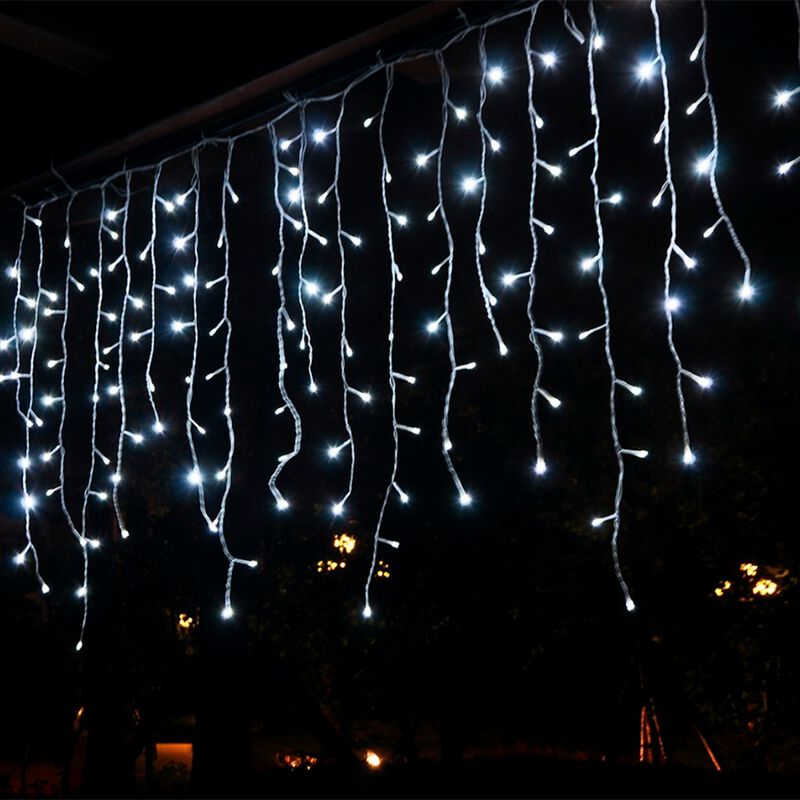 Serie Tipo Cascada Luz Blanca 500 Led 8 Funcion... image number null