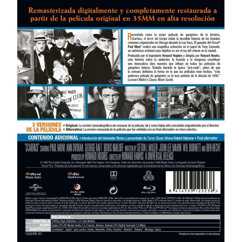 Scarface, El Terror Del Hampa (vose + Bd) [blu-... image number null