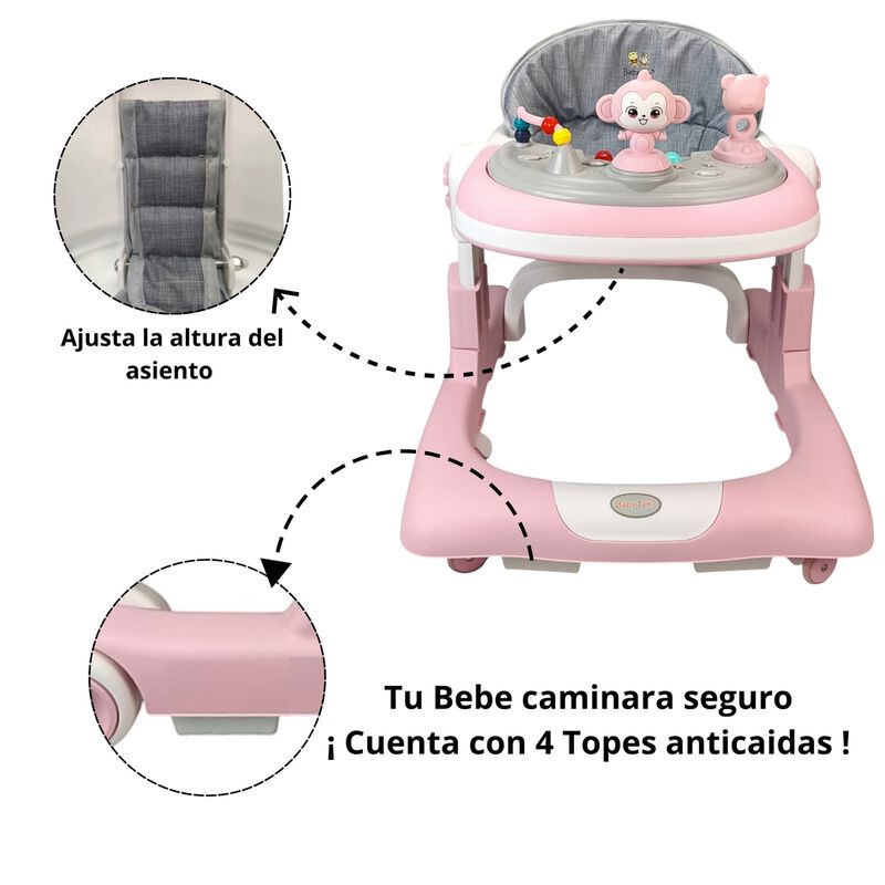 Andadera Infantil Con Asiento Acolchado, Centro... image number null