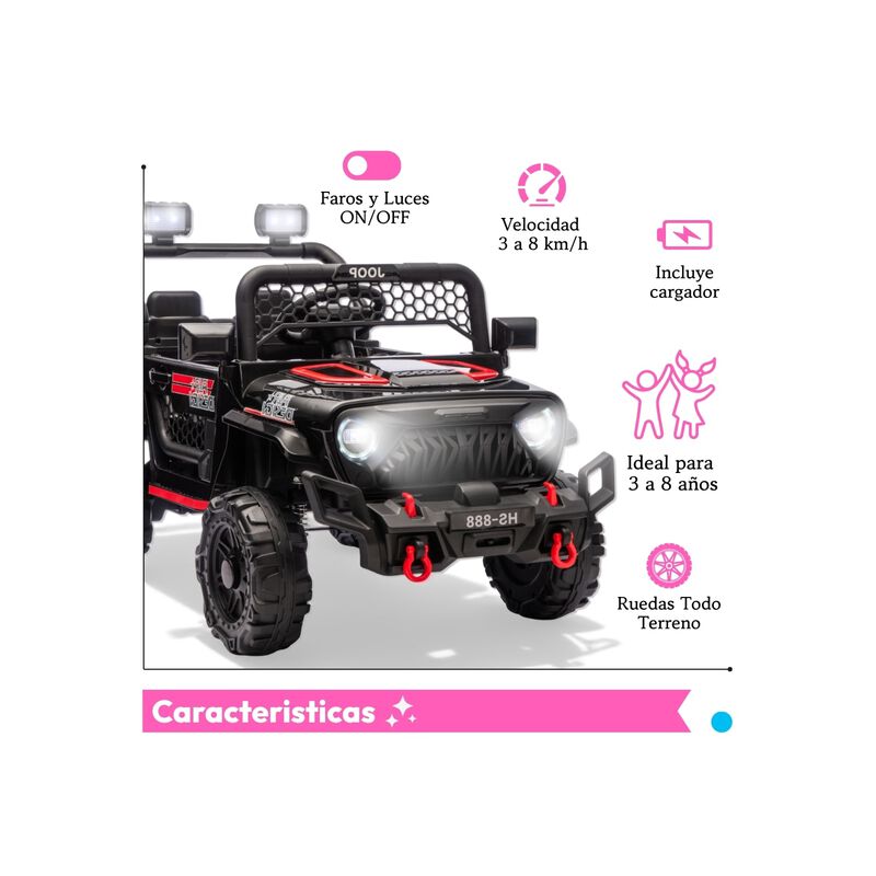 Carro El&eacute;ctrico Montable 12v Doble Motor Contro... image number null