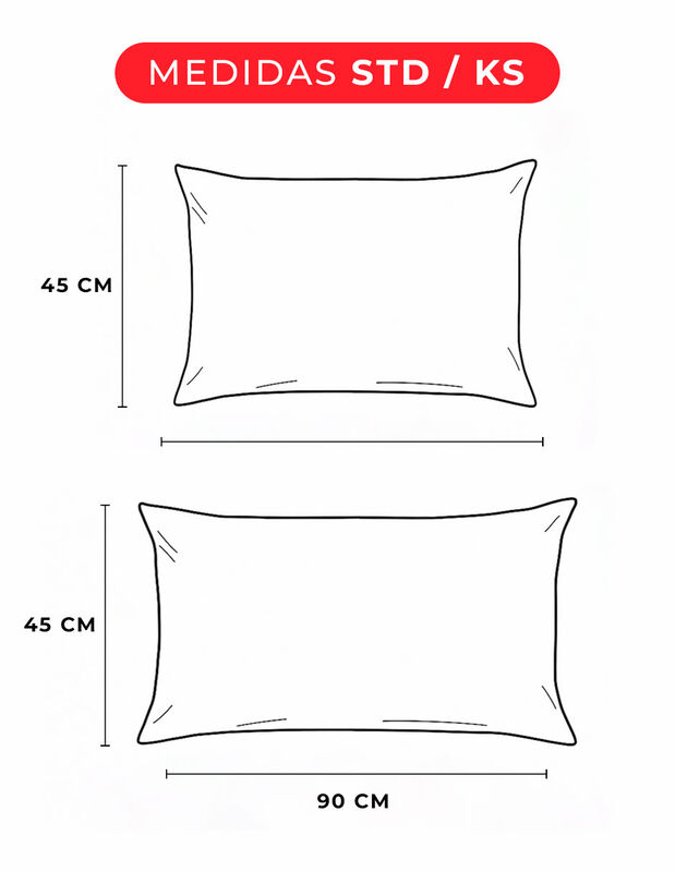 Pack 2 Almohadas Estándar + 2 King Size  Soport... image number null