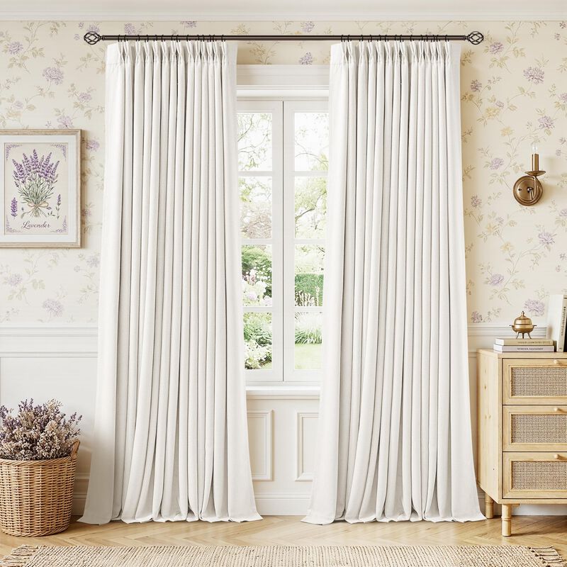 Cortinas Twodrapes 274 cm Marfil Opacas Con Pli... image number null