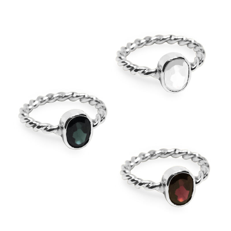 Set de Anillos Bejuco Talla 7 image number null