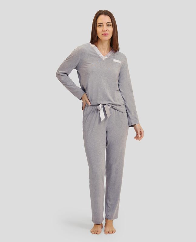 Pijama Modal Gris image number null