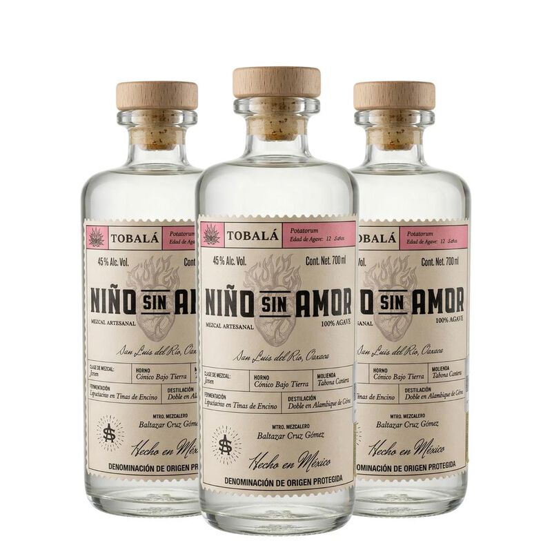 Mezcal Artesanal Destilado Ni&ntilde;o Sin Amor Tobala... image number null