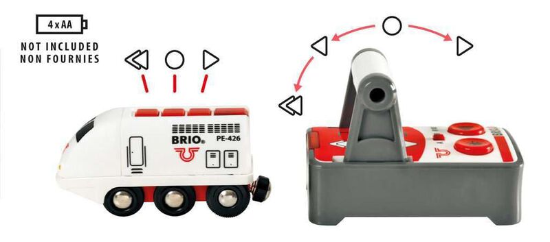 Juguete Infantil Travel Train Brio Con Control ... image number null