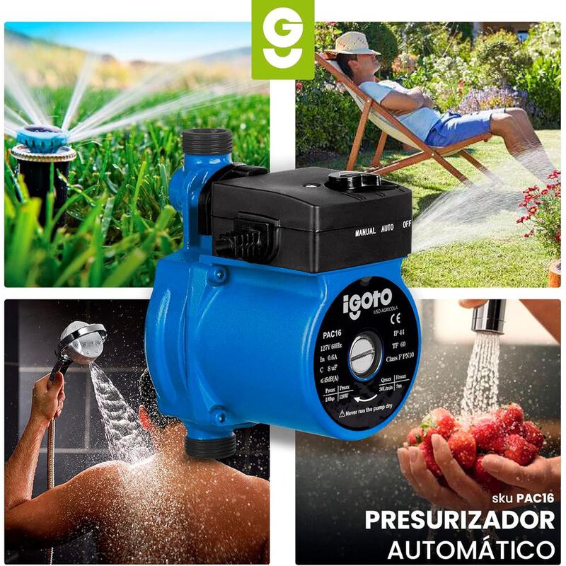 Presurizadora Igoto PAC16 Aumenta la Presión de... image number null