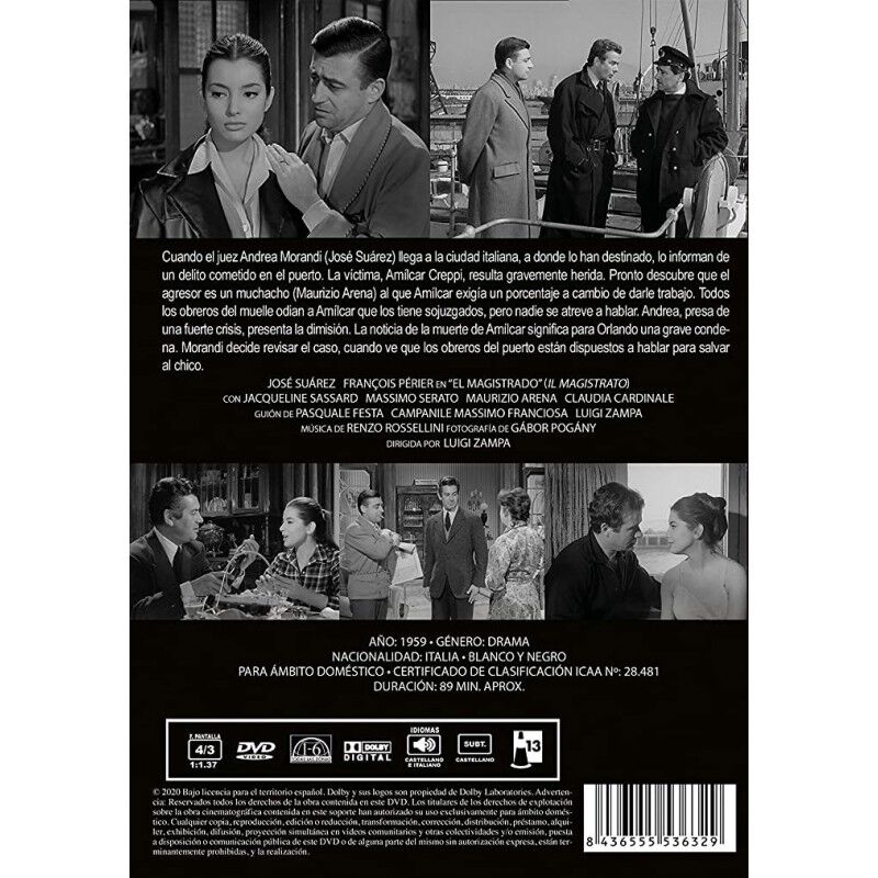 El Magistrado [dvd] (1959) Il Magistrato image number null