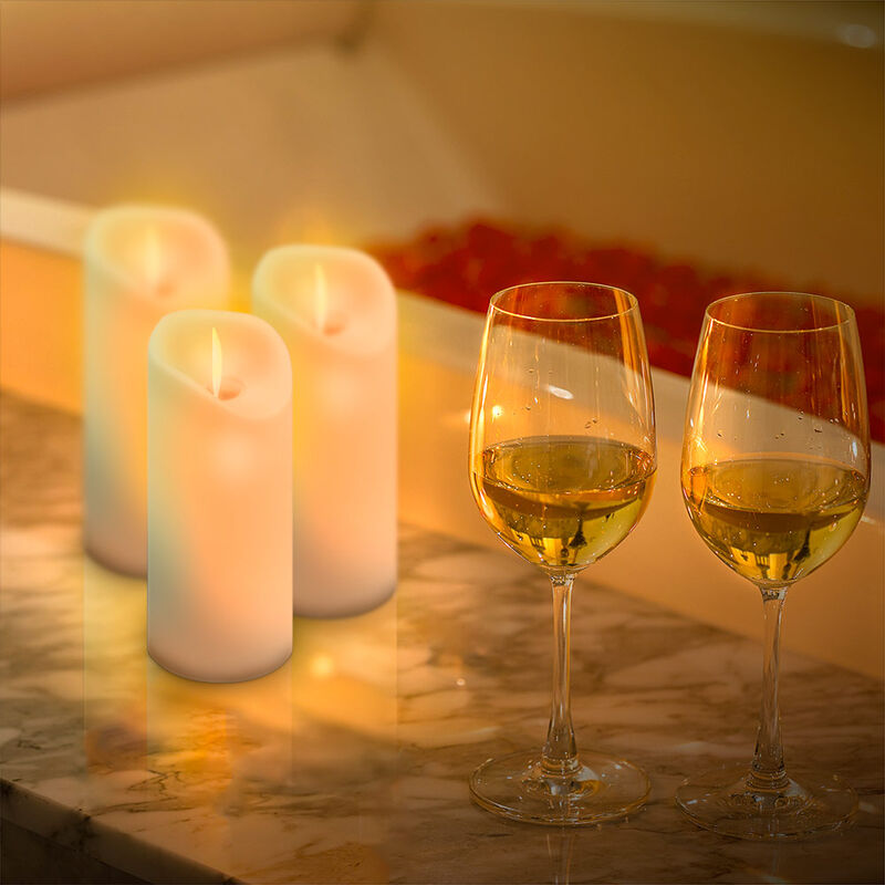 Paquete de 6 Velas LED Largas de Flama Realista... image number null