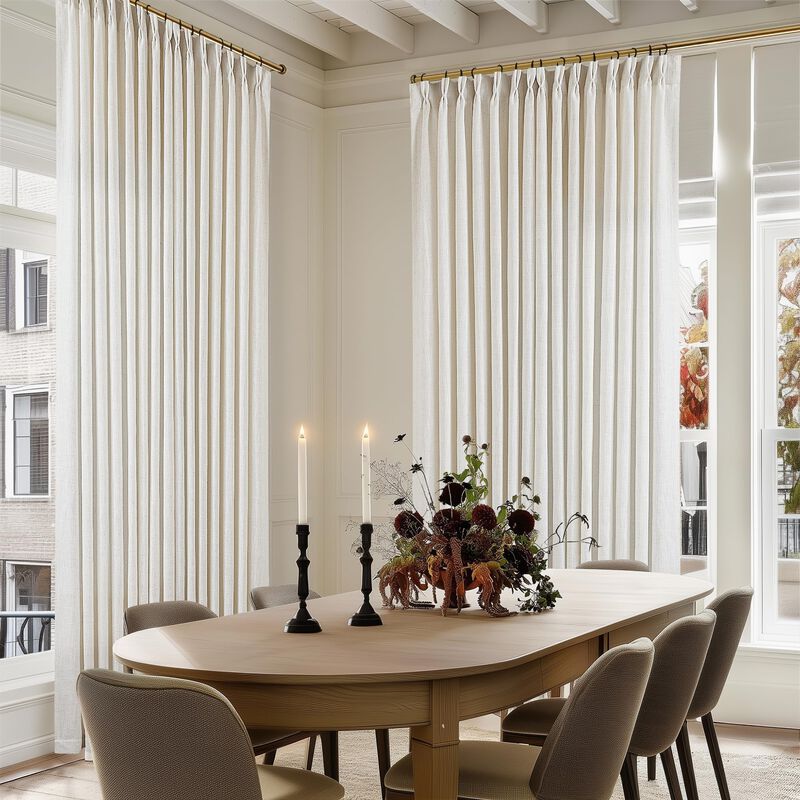Cortinas Twodrapes 254x274 Cm Lino Con Pliegue ... image number null