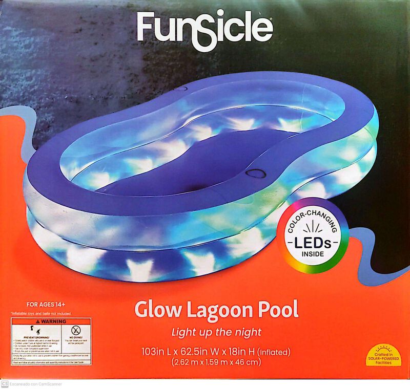 Alberca Inflable Lagoon Con Luces Led Plastico image number null