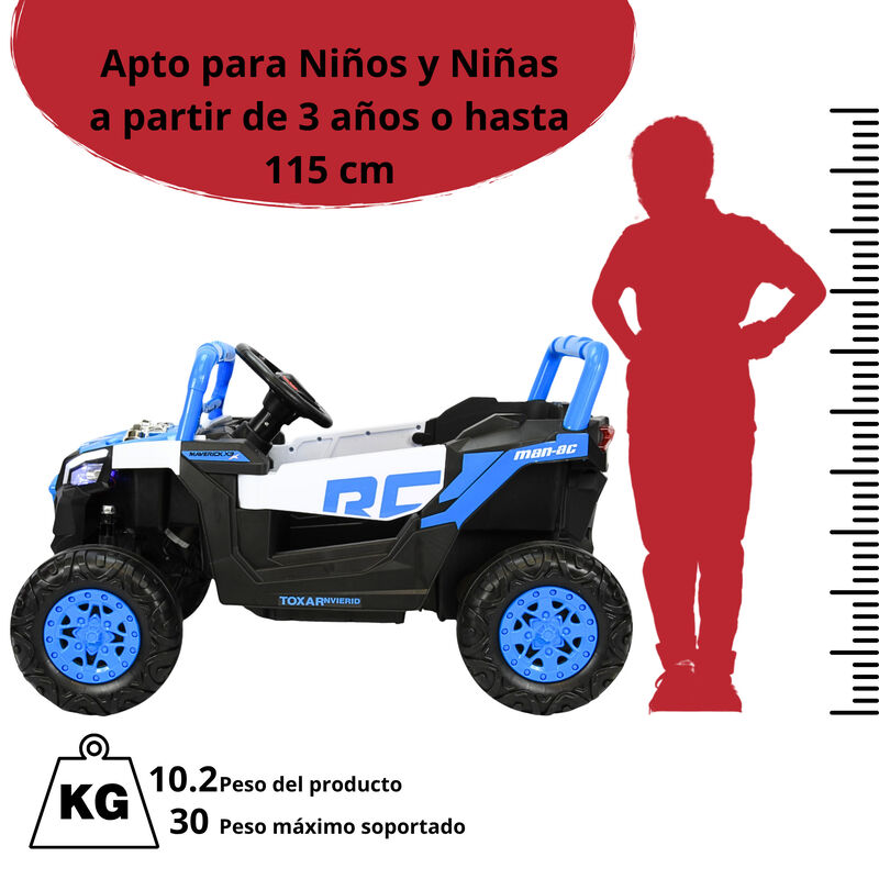 Montable Electrico para Ni&ntilde;os Mini 4x4 Bluetoot... image number null