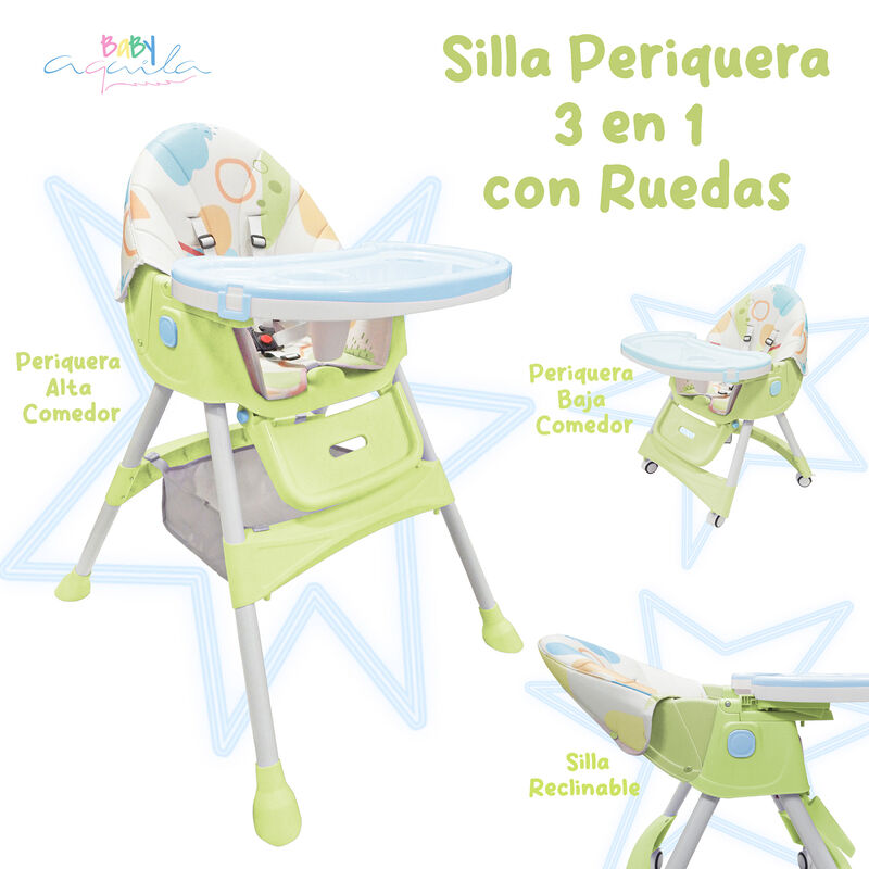Silla periquera Alta 3 en 1 con Ruedas Aquila V... image number null