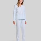 Pijama Lencero con Encaje Celeste