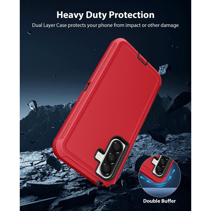 Funda Jelanry Galaxy A37 5G Resistente Rojo Neg... image number null