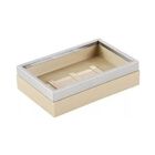 Jabonera De Acero Inoxidable Con Pvc Caramel Namaro Design