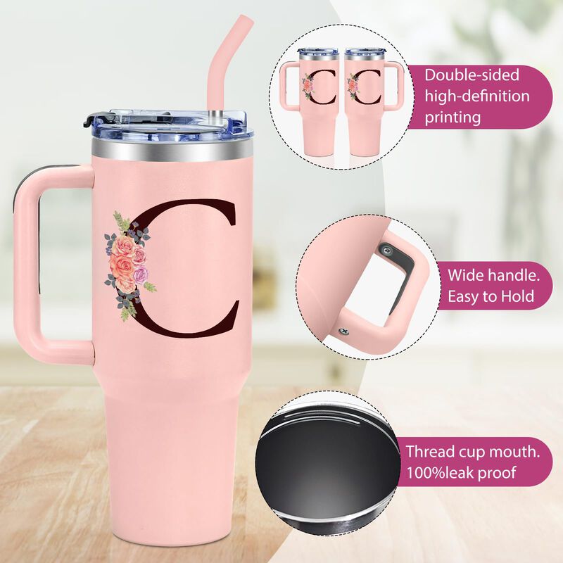 Vaso Para Beber Aiheart 1,2 l Rosa Con Asa image number null