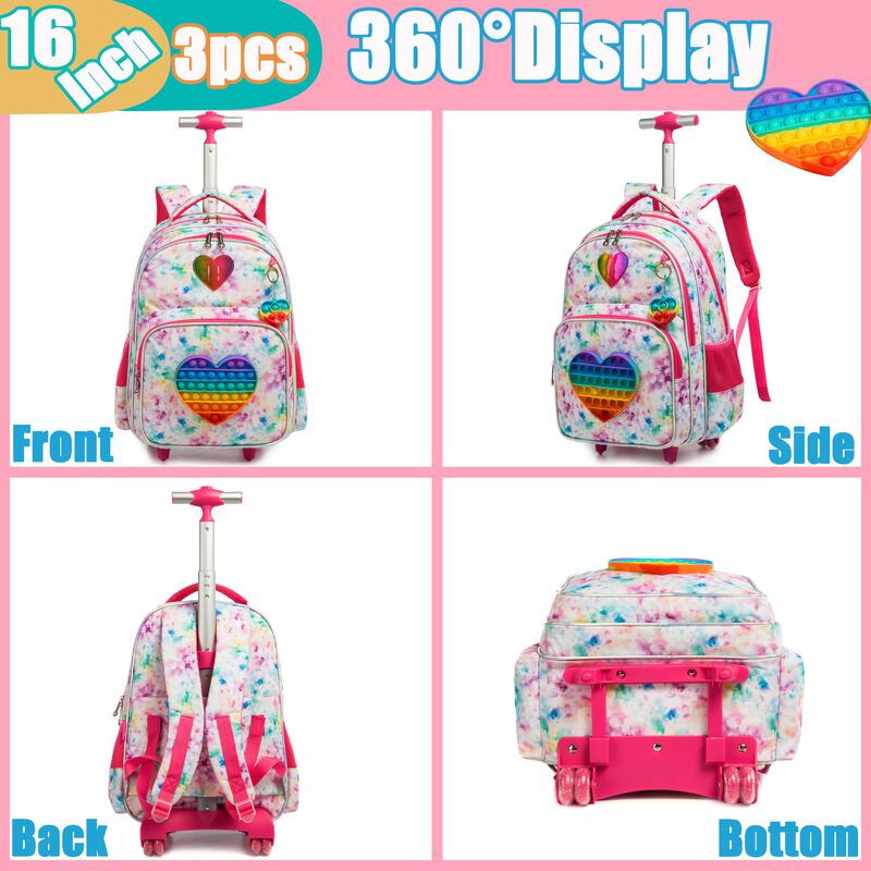 Mochila Enrollable Meetbelify Para Ni&ntilde;as Con Lo... image number null